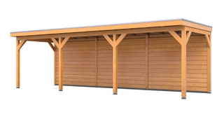 Douglas overkapping, 302 x 864 cm + wand blank, Verando, Pure